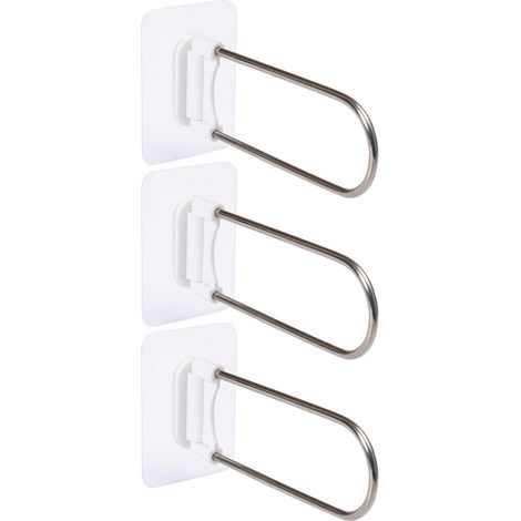cintres mural en plastique blanc lot de 3 Protège les (1/5)