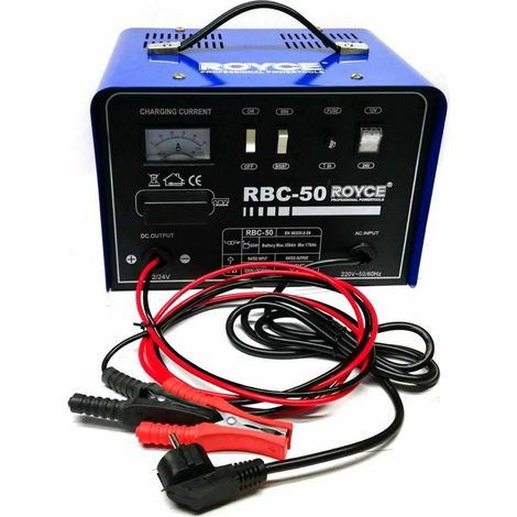 Trade Shop - Carica Batteria 12-24v 50a Auto Moto Camper Barca Caricabatterie Portatile -