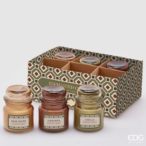 EDG Enzo De Gasperi Candela Incanto di Natale Ass. H 8 Cm D 6 Cm Mixed Fragrances 1 Pz