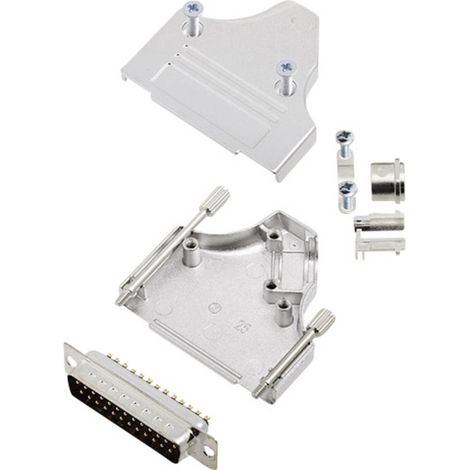 encitech MHDM35-25-DBP-K 6355-0007-03 KIT connettori maschio SUB-D 180 ° Numero Poli (num): 25 Punte a saldare 1 KIT