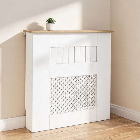 Cache-radiateur blanc en panneau de particules 78 x 19 x 81 cm (1/5)