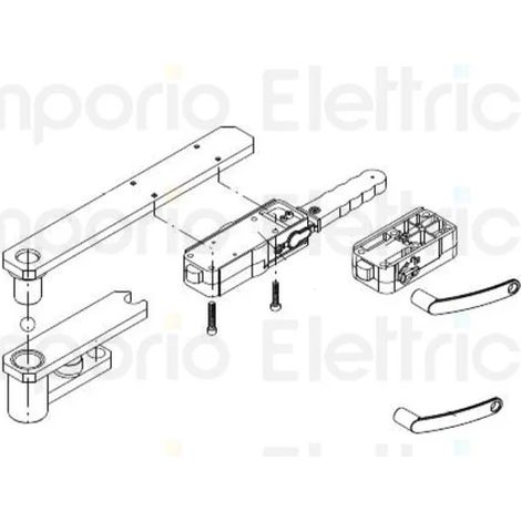 beninca pièce détachée étrier support pour sb.du350.k 9688141 (1/3)