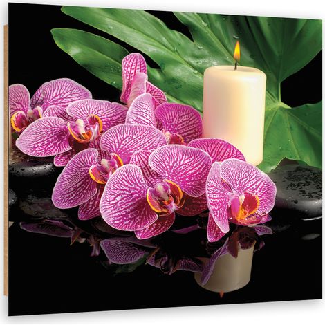Quadro deco panel, Candela rosa - 30x30 (1/5)