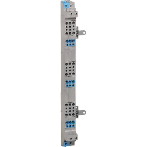 Répartiteur vertical 63A 250/440V – 45 connexions automatiques – Pour câblage monophasé et triphasé – Compatible coffrets Legrand (1/2)
