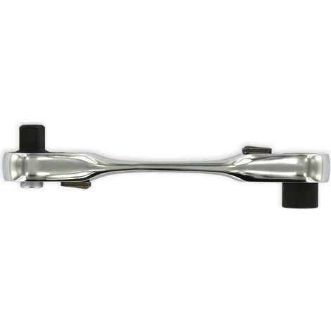 Tivoly • Mini clé à cliquet - Vissage & serrage carré 1/4" et Hexa 6,35 réversible à 72 dents Double tête (1/4)