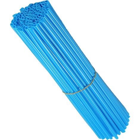 Lot de 72 housses protection rayons vélo déco bleues universelles pour VTT, BMX et vélo enfant (1/5)