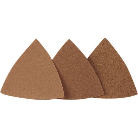 Proxxon Micromot 28 891 Deltaschleifpapier mit Klett, ungelocht Körnung (num) 80 Eckmaß 65 mm 25 S