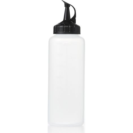 Dekorative, flexible Flasche – Saucenflasche – 350 ml – transparente, flexible Flasche für Öl