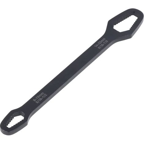 Clé à Molette Acier au Chrome Vanadium C45 8‑22 Mm Outil Manuel Multifonctionnel Universel à Double Extrémité pour Réparation[O1145] (1/4)