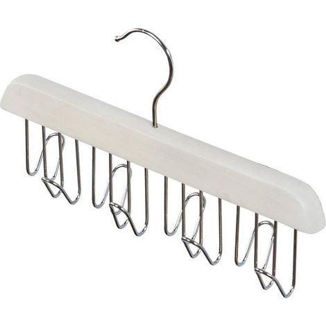 Holz-Accessoire-Haken weiß 28 x 5,5 x 16 cm