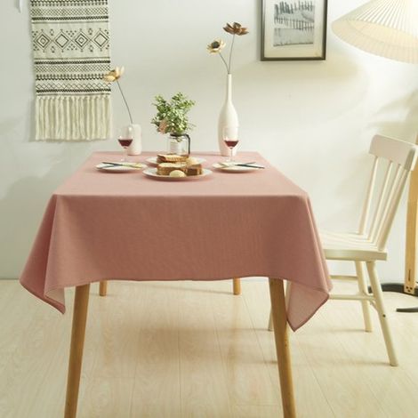 Abwaschbare schmutzabweisende Tischdecke 4XL 140 x 220 cm rechteckige wasserdichte Tischdecke geeignet für Restaurants Gärten Partys Hochzeiten (1/5)