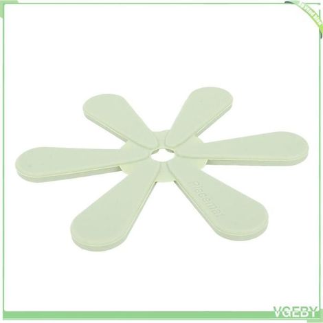 Dessous de Plat en Silicone - FAFEICY - Rond - Résistant à la chaleur - Antidérapant - Entretien facile (1/4)