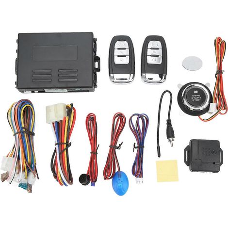 Système d'entrée sans clé pour voiture 12 V, démarrage à un bouton, kit de verrouillage centralisé à distance antivol (1/5)