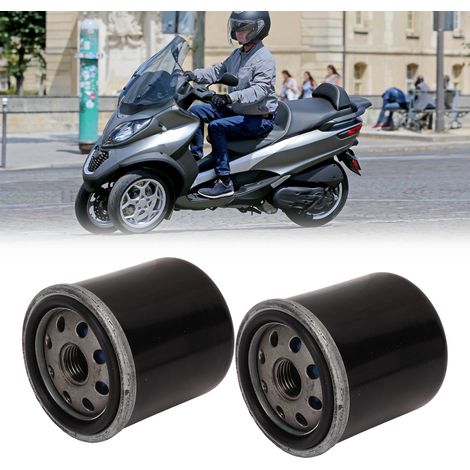 Lot de 2 filtres à huile moto HF183 compatibles avec tous les modèles Piaggio, Malaguti et Peugeot. (1/5)