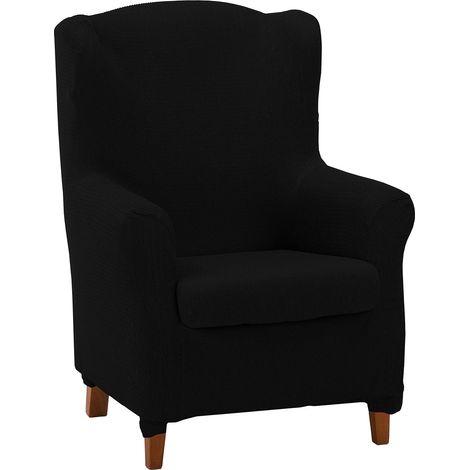 Housse élastique pour Fauteuil à Oreilles Duplex - Noir (1/4)