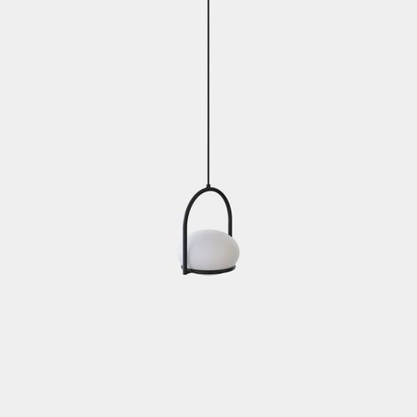 LedsC4 Coco - Suspension LED 9W. Diamètre 17.5cm. Structure en Acier. Coloris Noir (1/8)