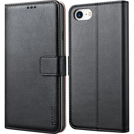 Coque pour iPhone SE 2022 5G/SE 2020/6/6S/7/8, Noir (1/5)
