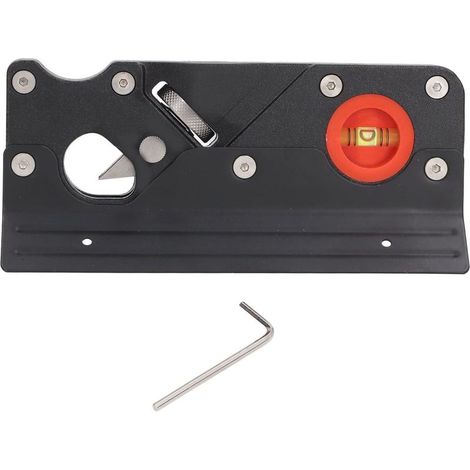 Cepillo de chaflán para carpintería - Herramienta para aplanar esquinas de madera, cepilladora manual para cortar cantos de madera (1 cabezal de corte) (1/5)