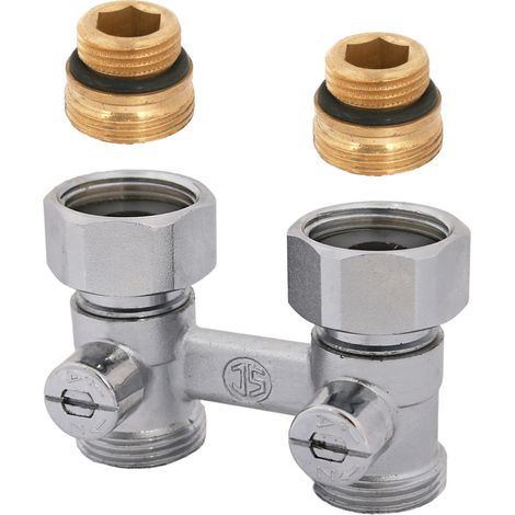 Schlösser Zweirohrhahnblock 1/2" Durchgangsform (1/3)