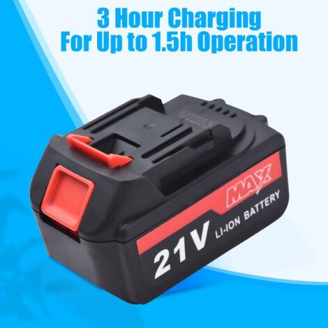 Débroussailleuse Électrique sans Fil 12000rpm Batterie Lithium Chargeur Inclus Bleu Noir pour Jardin Industriel- (1/5)