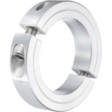 Collier De Serrage Double Pour Arbre De 2", Collier À Deux Pièces 3" OD, Épaisseur 11/16", Collier D'Arbre Fendu En Alliage D'Aluminium Avec Vis De Fixation (1/5)