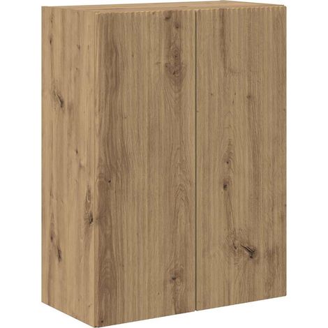 Maison Exclusive - Mobile TV da parete Rovere artigianale 59,5 x 31 x 80 cm