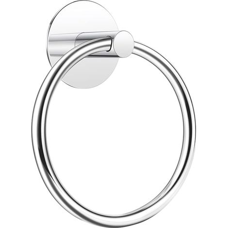 3M selbstklebender Handtuchring aus Edelstahl, kein Bohren erforderlich, extra starker Klebstoff (Chrom) (1/5)