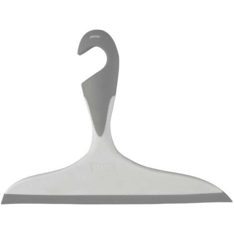 QORVA-Raclette de douche, raclette salle de bain Loano, avec crochet de suspension, Plastique, L23x17 cm, Gris