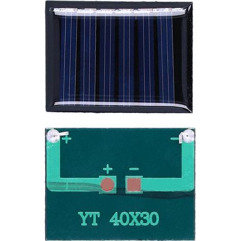 4 panneaux solaires polysilicium 0.15W 3V 40x30mm, module de recharge photovoltaïque DIY pour bricolage (1/5)