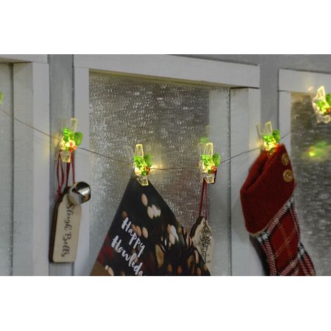 Dewdrop Holly Peg Lights - P036753