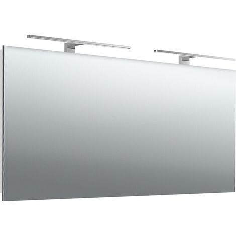 emco mee LED-Lichtspiegel, zwei Aufsatzleuchten, 1300 x 590 mm, (1/5)