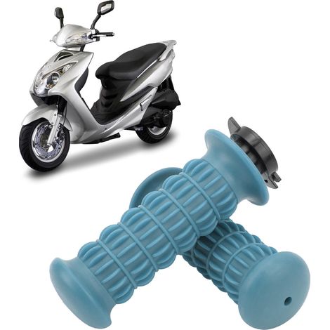 Ein Paar 22-mm-Motorradlenker (Referenz: S016) in Blau. (1/5)
