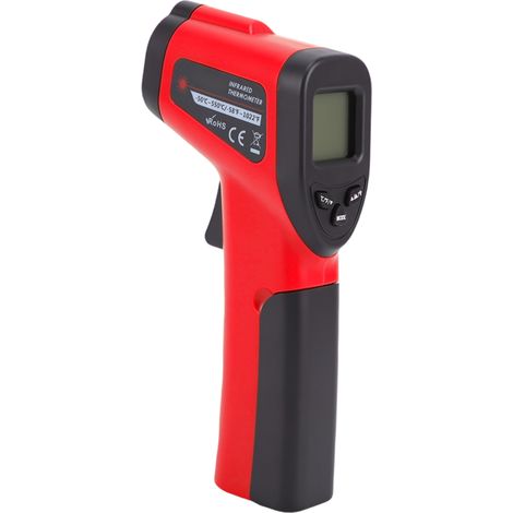 Thermomètre infrarouge de cuisine pour viande, bonbons, four et plancha, outil de cuisson et accessoires automobile, écran LCD rouge, plage -50℃ à 550℃ (58℉ à 1022℉) (1/5)