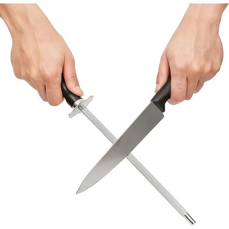 Affilacoltelli, pietra per affilare, acciaio per affilare coltelli e forbici