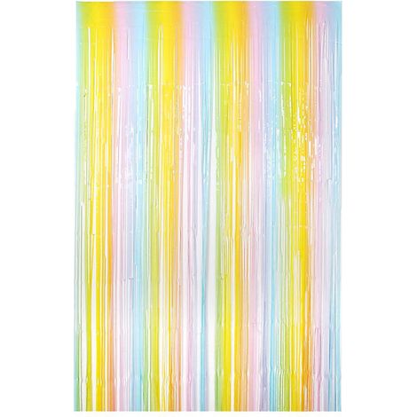 2pcs Rideau Pampilles Multicolores Pour Photographie Murale Mariage Anniversaire Fte (1/5)