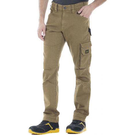 Pantalon de travail multipoches Fibreflex® JOBC camel RICA LEWIS - Taille: 46 (1/5)
