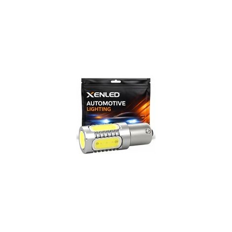 Ampoule 5 LED COB - P21/5W - Blanc - 12V Double intensité (1/5)