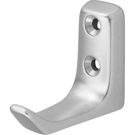 Garderobenhaken Aluminium gerundete Form - Pro Stück