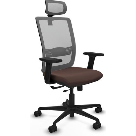 Fauteuil piqueras y crespo Haches similicuir marron foncé (1/2)