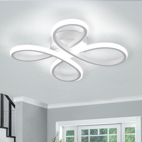 Plafonnier LED 36 W 60 cm, lustre LED créatif en forme d'anneau floral, plafonnier moderne, lumière blanche 6 000 K (1/5)