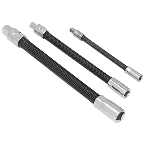 Extension Flexible, Embout à Tige Flexible en 3 Parties, Appui-tête à Joint élastique, Extension de clé à Douille en Acier à Ressort (1/5)