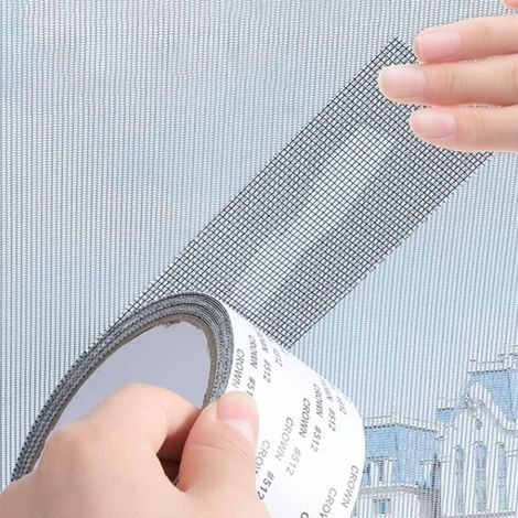 Fix Net Fenêtre Accueil Adhésif Anti Moustique Mouche Bug Insecte Réparation Écran Mur Patch Autocollants Maille Fenêtre Écran Fenêtre Net Mesh-50mm2m Couverture de Trou de pleurage