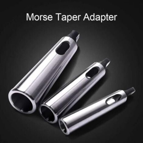 Adaptateur conique pour tour - Nosheir - Lot de 3 pièces - Cône Morse MT1 à MT2 - Cône Morse MT3 à MT2 (1/4)