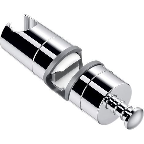 Support Pour Pommeau De Douche - Barre Coulissante Réglable 2025 Mm - Rotation 360° - Pour Douchette Et Pommeau - Compatible Garde-Corps 18 À 25 Mm - 1 Pièce (1/5)