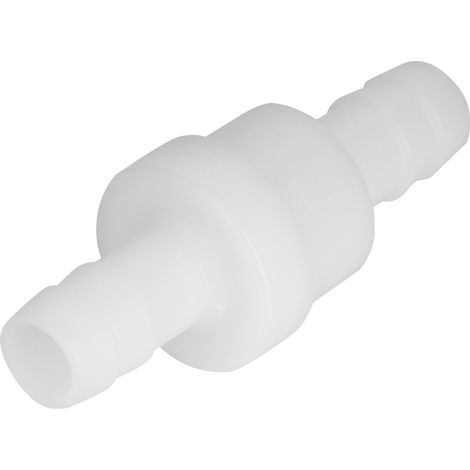 Lot de 2 clapets anti-retour en plastique de 10 mm pour gaz et liquides.