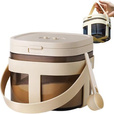 Dispenser per latte in polvere, contenitore portatile, porta pappe per neonati, contenitore ermetico, grande capacità, a prova di perdite, per la cucina (1/5)