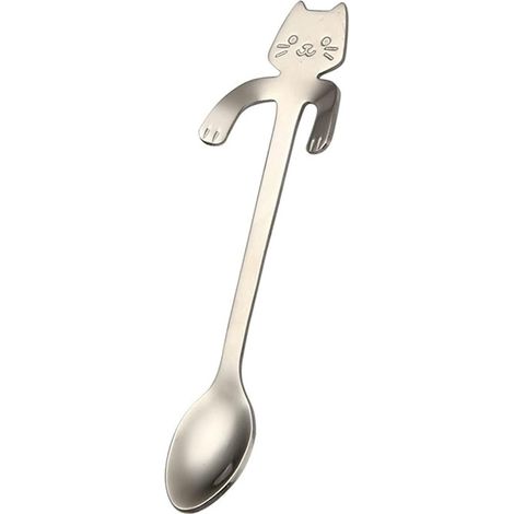 ZHIJIA PREMIUM cuillère café chat mignon acier inox suspensable pour tasse mug décoration cuisine (1/5)