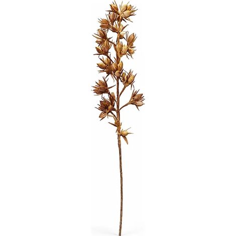 Ramo decorativo Sienna bicolor terracotta e ocra H90 cm