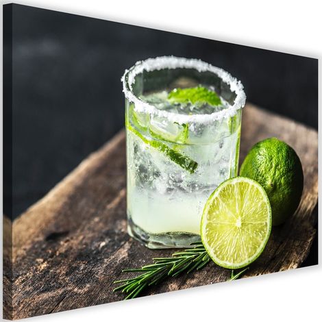 Tableau sur toile Cocktail de citron vert 60x40 (1/5)
