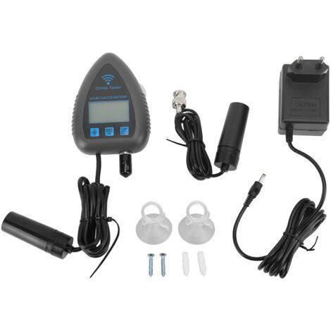 Mini Wireless PH Monitor 9953W with Tuya Application for Continuous Water Analysis in Aquarium or Hydroponics - 230V Adapter - (1/5)